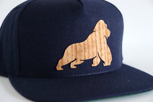 Gorilla design hat - Red oak wood