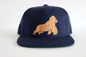 Gorilla design hat - Red oak wood