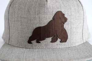 Gorilla design hat - Wenge wood