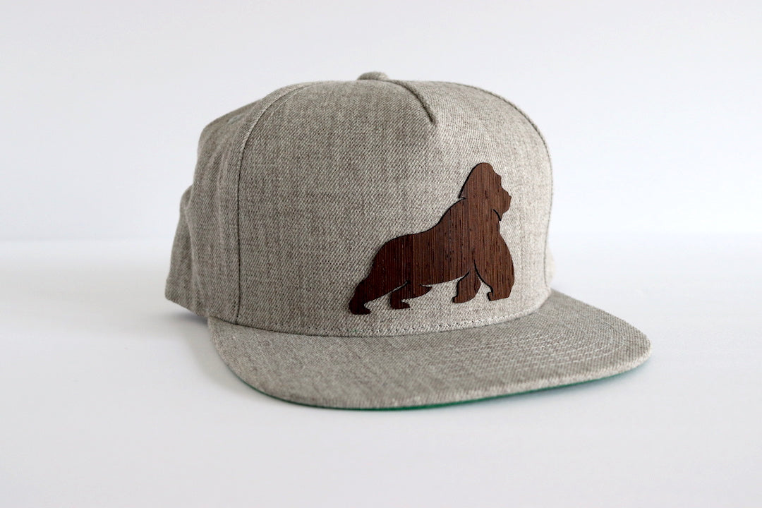 Gorilla design hat - Wenge wood