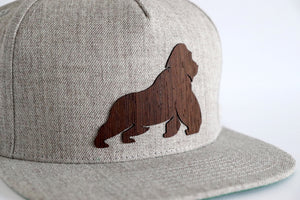 Gorilla design hat - Wenge wood