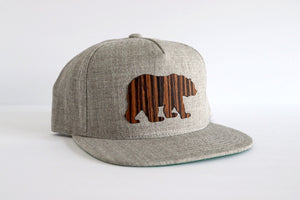 Bear design hat - Ebony wood