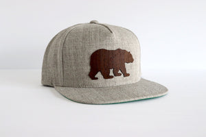 Bear design hat - Wenge wood