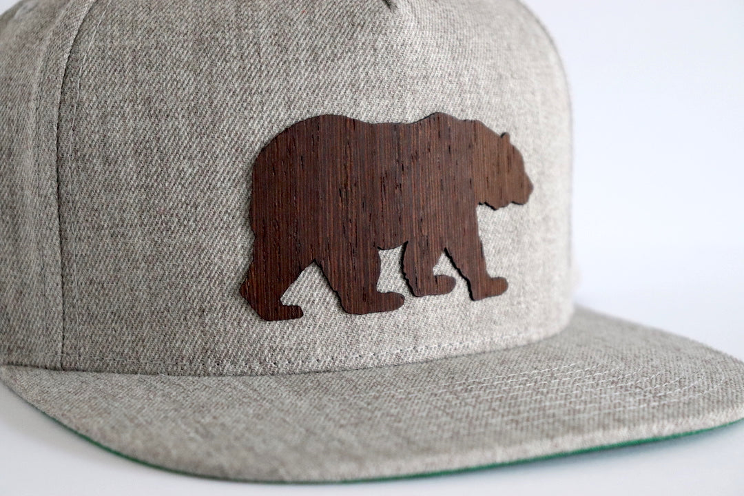 Bear design hat - Wenge wood