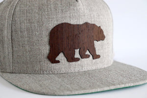 Bear design hat - Wenge wood