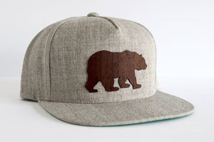 Bear design hat - Wenge wood