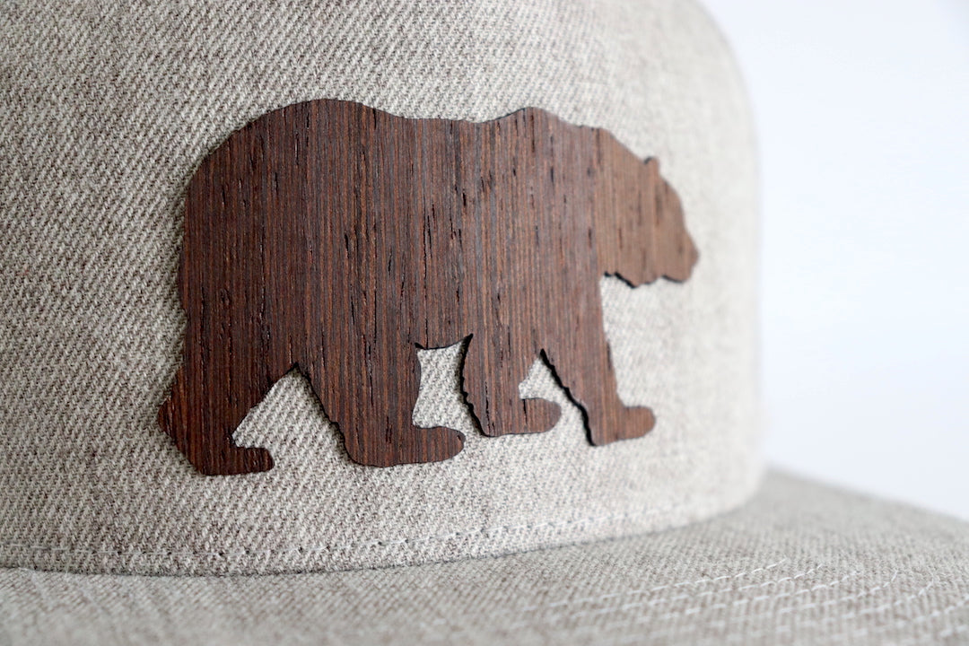 Bear design hat - Wenge wood