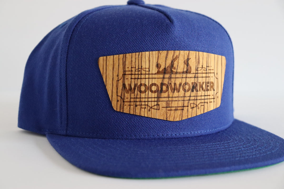 Woodworker design 1 hat - Zebrawood wood